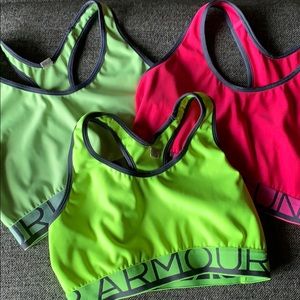 3 Under Armour Sports Bras